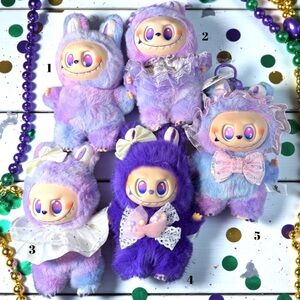 Mardi Gras Themed Fantasy character keychain plushie